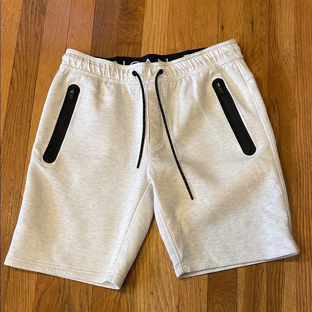 American Eagle Outfitters Heather Frost Shorts with Black Zippers